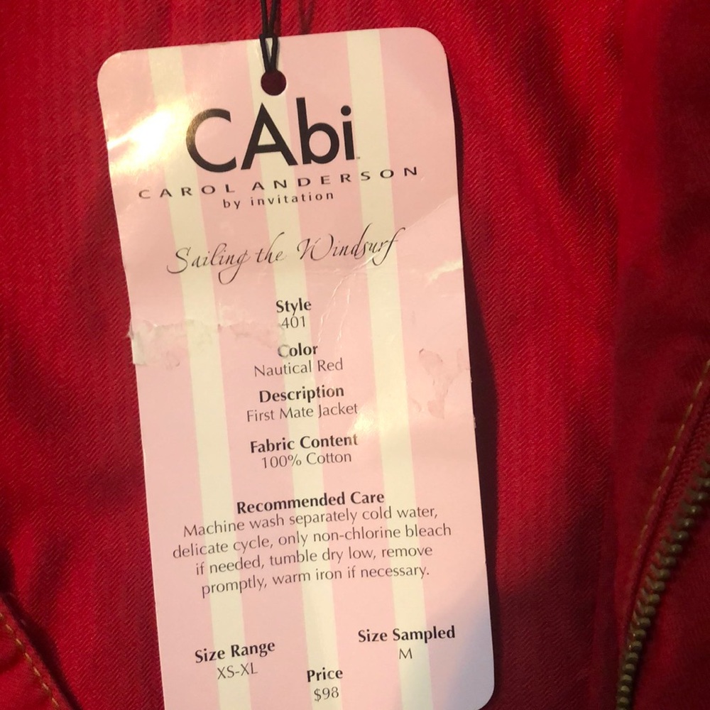 CAbi red jacket - Picture 6 of 6